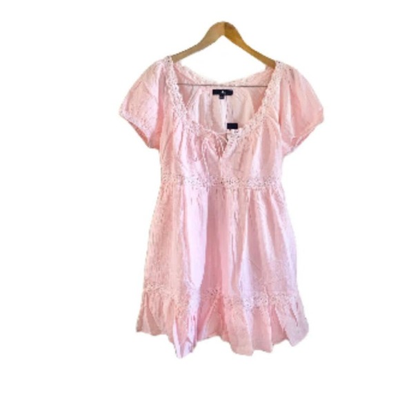 Lulu's Light Pink Boho Babydoll Dress Size S * Perfect for Summer DaysWD23 - Picture 1 of 11